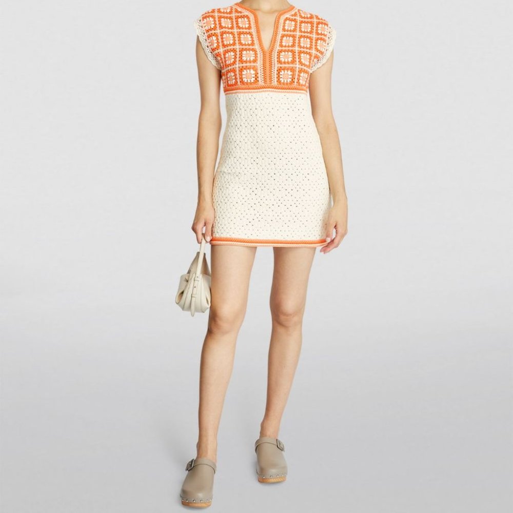 Maje Roby Crochet Mini Dress New With Tags!